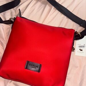 Radley London Red Crossbody Bag with Sleek Design
